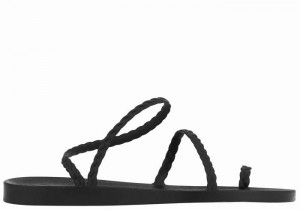 Sandale Împletite Ancient Greek Sandals Eleftheria Dama Negrii | GHP9151PA