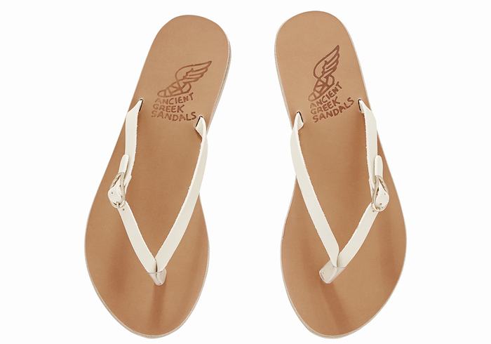 Flip Flops Ancient Greek Sandals Dihalo Leather Dama Albi | TAI7640YD