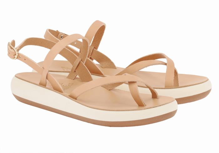 Sandale Cu Curea Din Spate Ancient Greek Sandals Tereza Comfort Dama Bej | PHC4326ZF