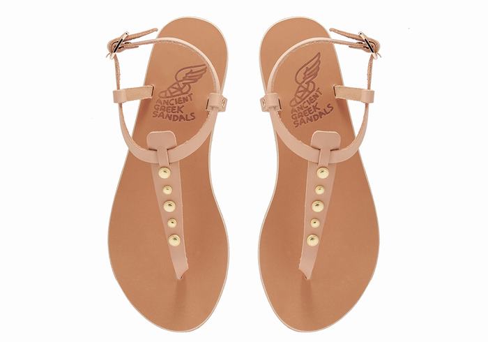 Sandale Cu Curea Din Spate Ancient Greek Sandals Lito Bee Dama Bej | AUG8859DI