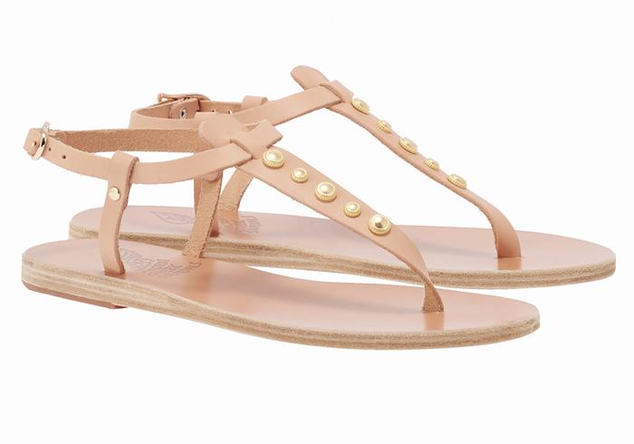 Sandale Cu Curea Din Spate Ancient Greek Sandals Lito Bee Dama Bej | AUG8859DI