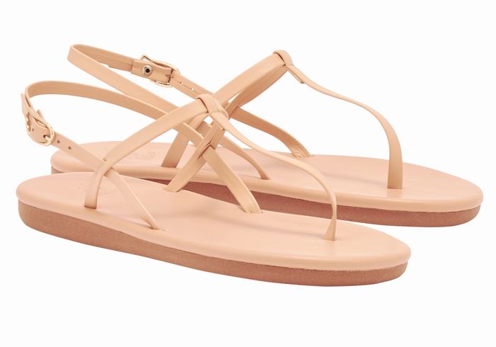 Sandale Cu Curea Din Spate Ancient Greek Sandals Lito Flip Flop Dama Bej | LPX5987BI