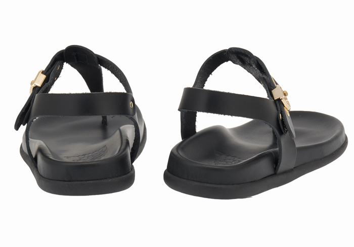 Sandale Cu Curea Din Spate Ancient Greek Sandals Alki Flip Flop Dama Negrii | FGV4276YK