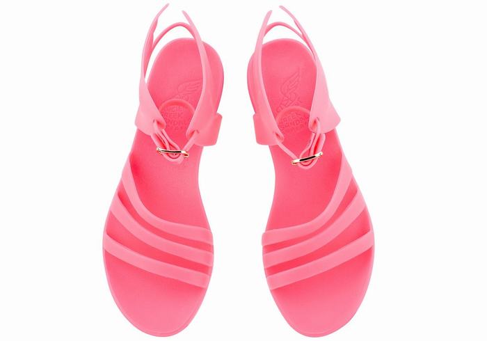 Sandale Cu Curea Pe Glezna Ancient Greek Sandals Ikaria Dama Roz Roz | VUZ2179BA